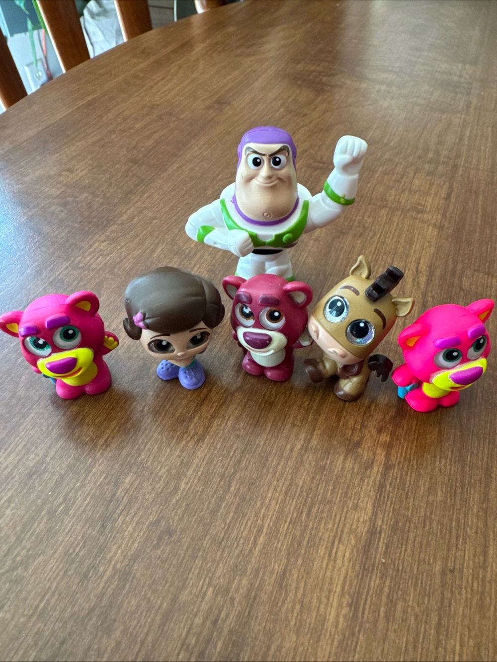 Disney Doorables set of 6 Toy Story figures. 5 are Doorables and Buzz is not